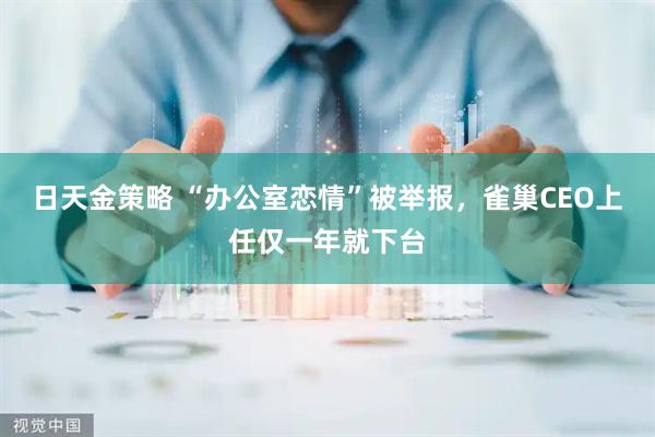 日天金策略 “办公室恋情”被举报，雀巢CEO上任仅一年就下台