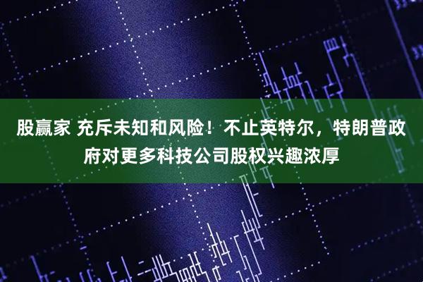 股赢家 充斥未知和风险！不止英特尔，特朗普政府对更多科技公司股权兴趣浓厚