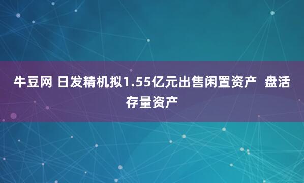 牛豆网 日发精机拟1.55亿元出售闲置资产  盘活存量资产
